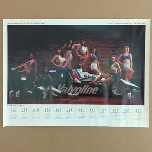 Vtg 1992 Valvoline Calendar Indianapolis Colts Cheerleaders Formula One Racing